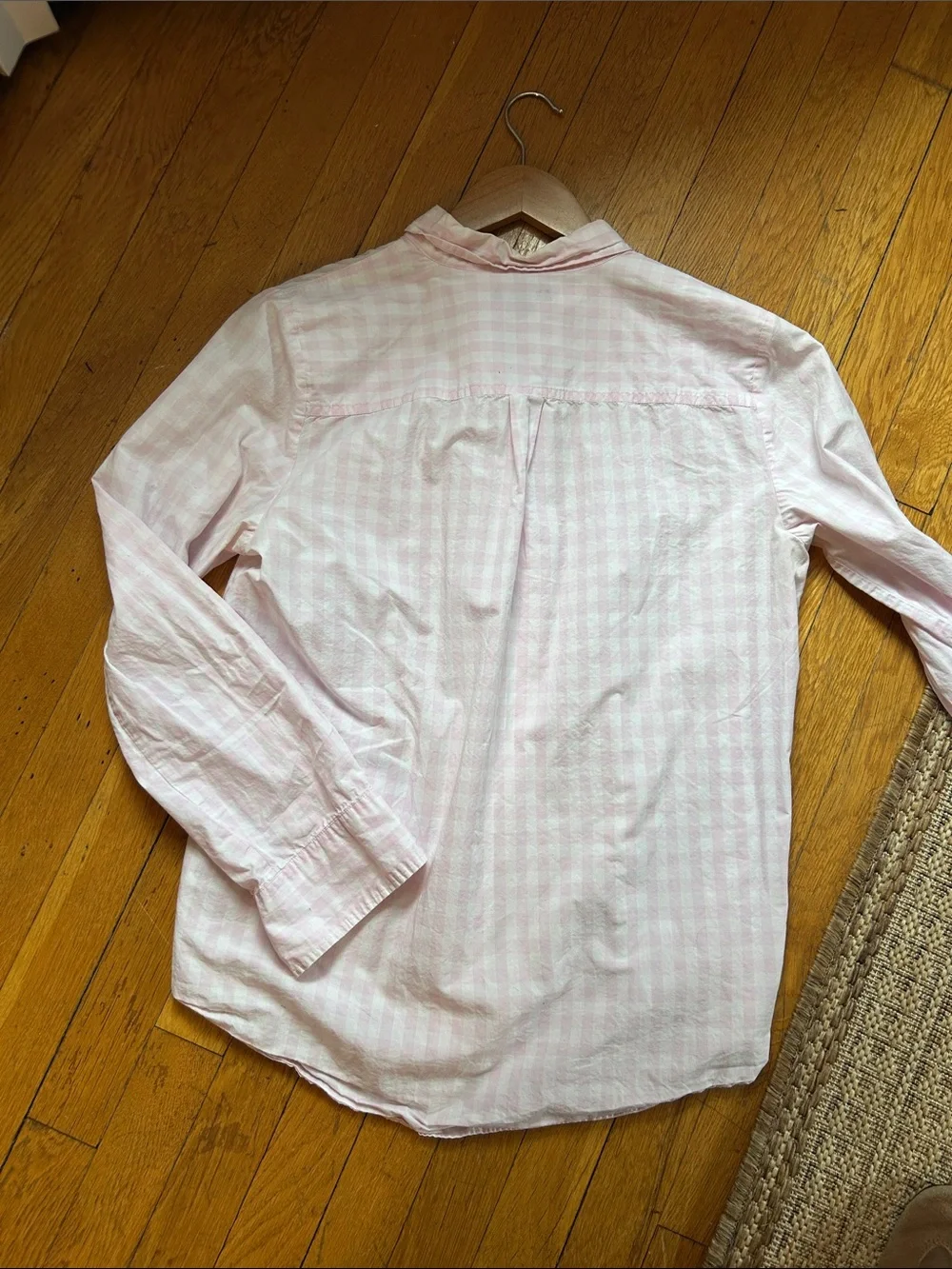 J crew pink gingham women’s button down